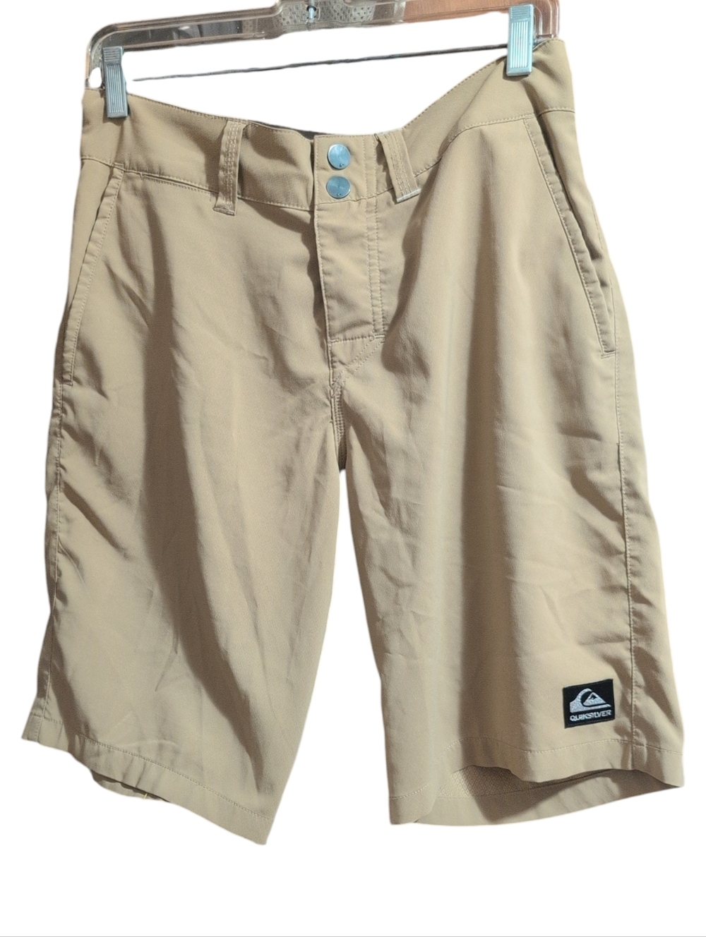 Quiksilver Beige Board Shorts Men’s 28 Surf Skate Casual Summer Khaki Shorts